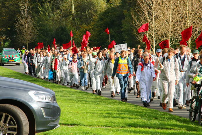Demonstratie in het Bloesempark