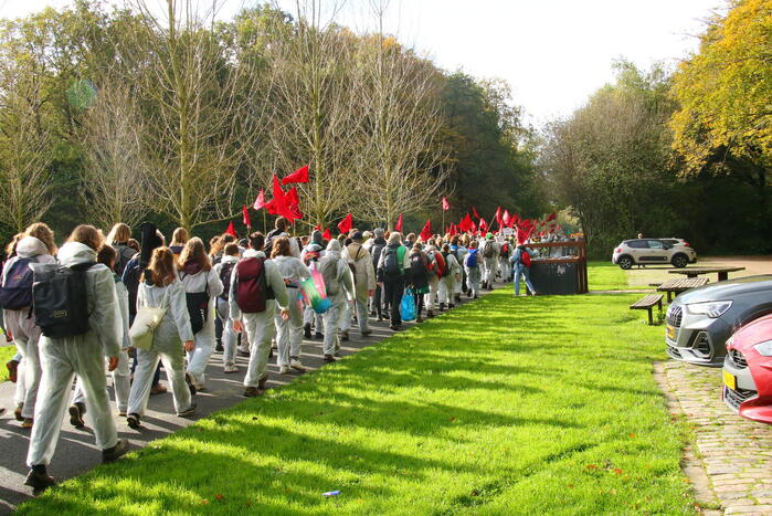 Demonstratie in het Bloesempark