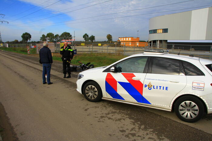 Bestuurder crossmotor gewond na val