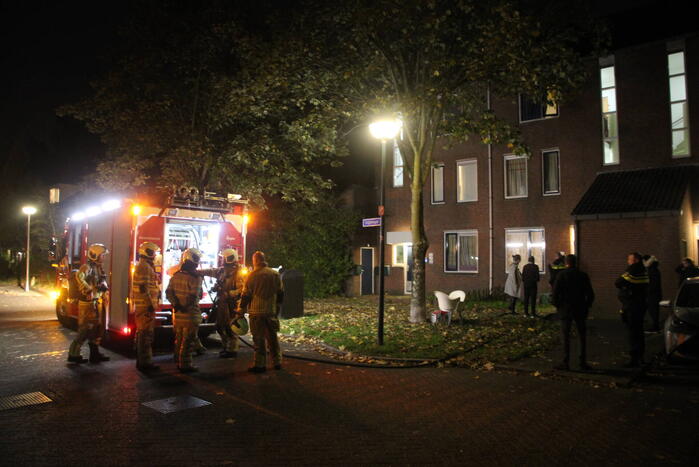 Brandweer ingezet voor rokende wasmachine