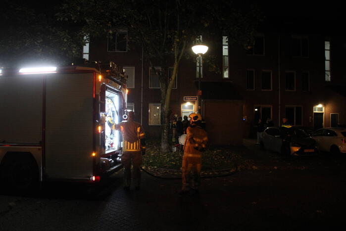 Brandweer ingezet voor rokende wasmachine