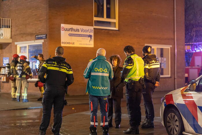 Tientallen appartementen ontruimd door brand