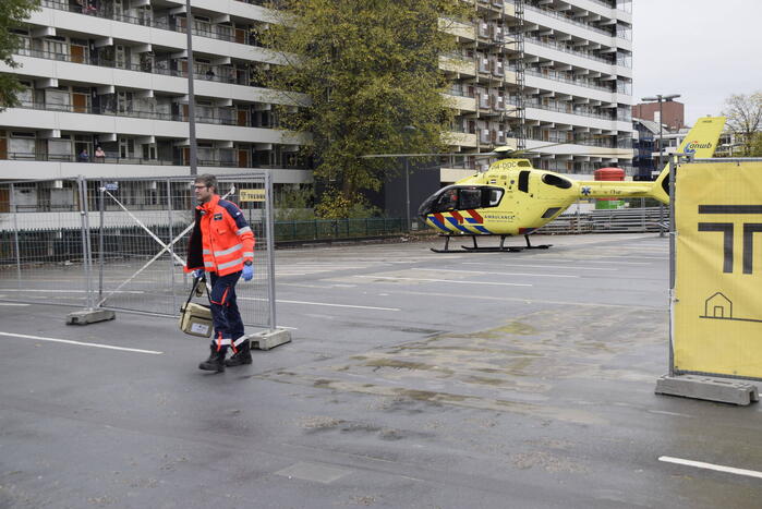Traumahelikopter trekt veel bekijks
