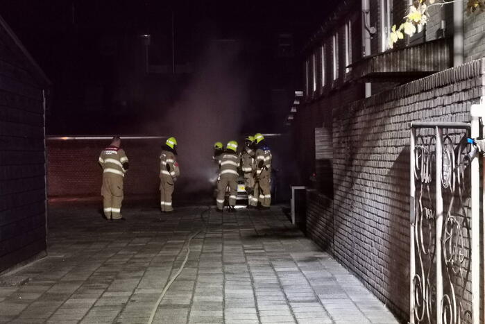 Auto beschadigd door brand