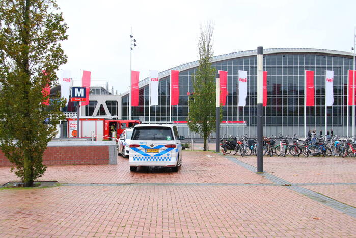 Veel rookontwikkeling op metrostation