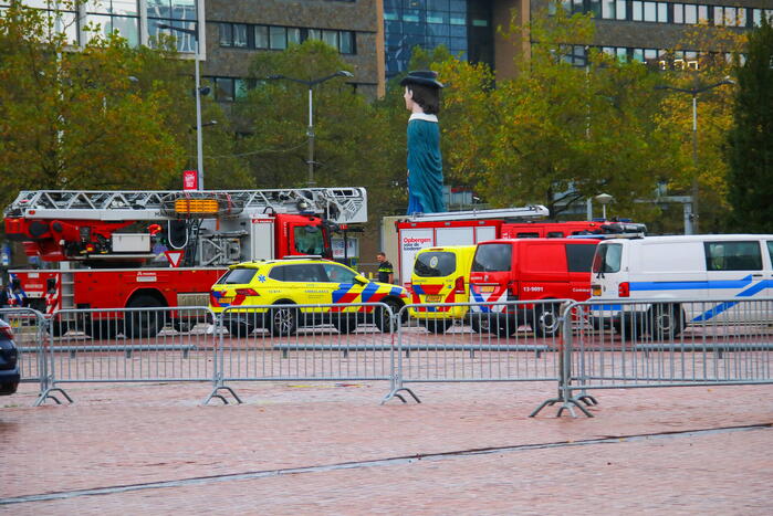 Veel rookontwikkeling op metrostation