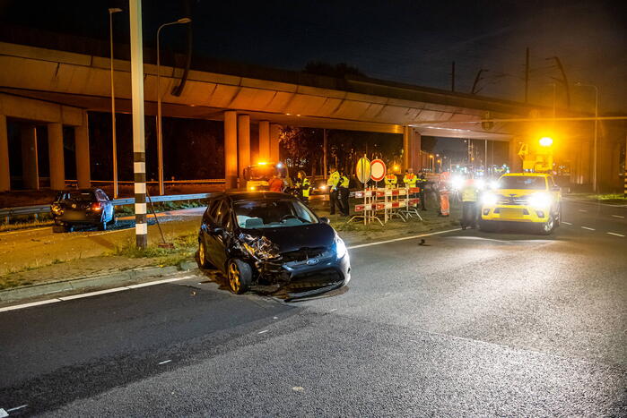 Veel schade na flinke aanrijding