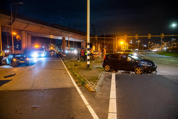 Veel schade na flinke aanrijding
