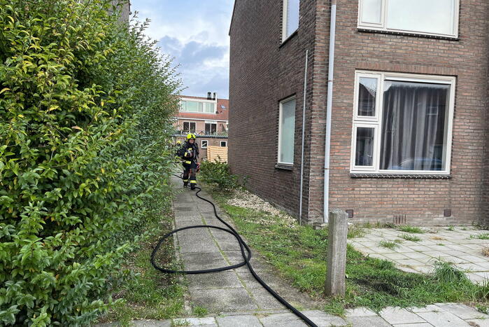 Rommel in brandgang in brand gevlogen