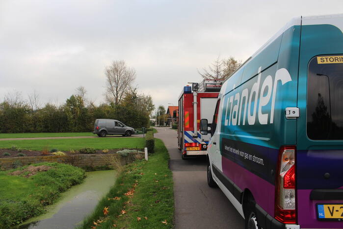 Gasleiding geraakt bij aanleg glasvezel