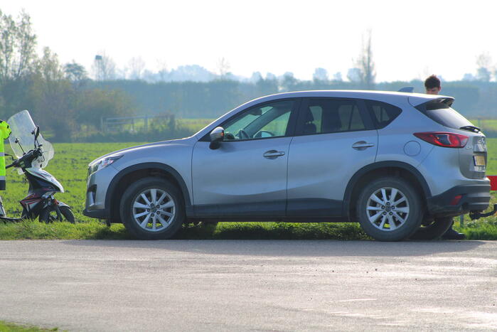 Gewonde bij aanrijding met scooter