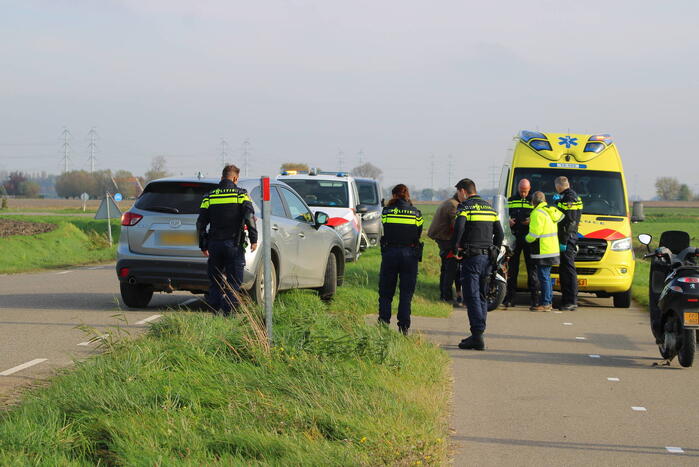 Gewonde bij aanrijding met scooter