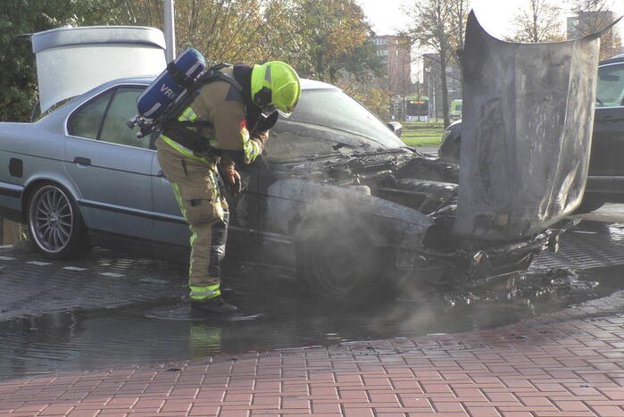 Hevige rookontwikkeling bij autobrand