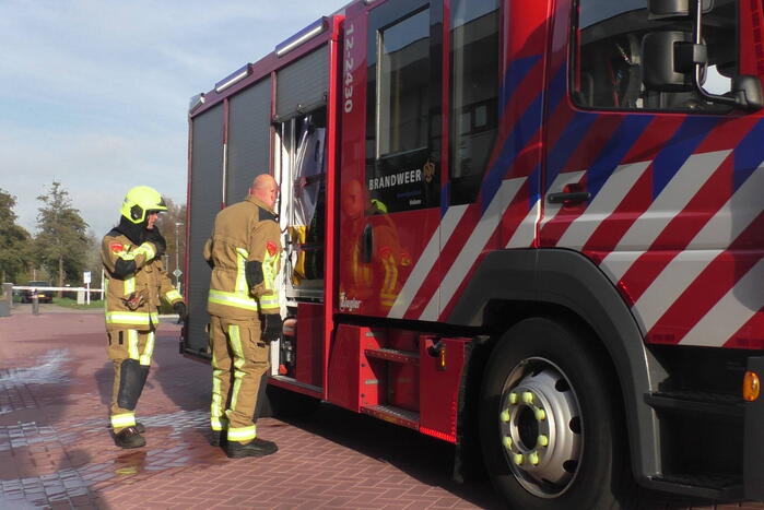 Hevige rookontwikkeling bij autobrand