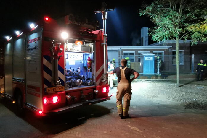 Brandweer ingezet voor brandende dixi