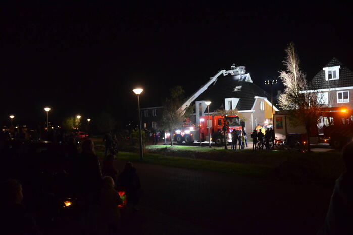 Brandweer ingezet bij brand in schoorsteen