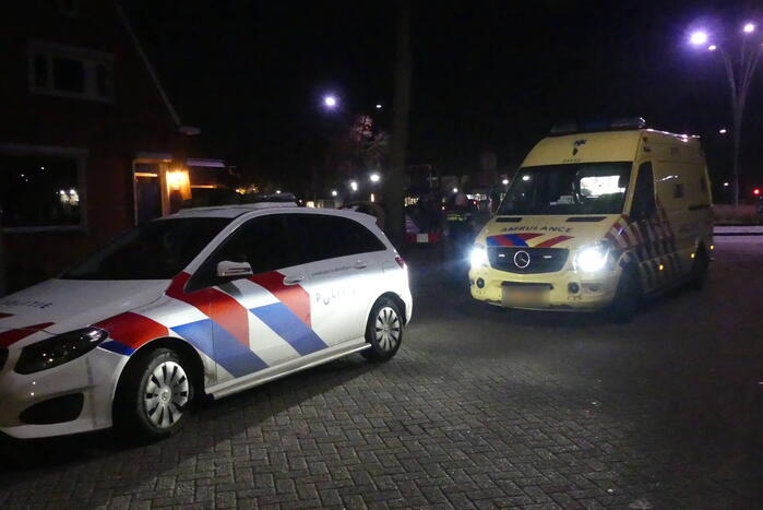 Fietser geschept door personenauto