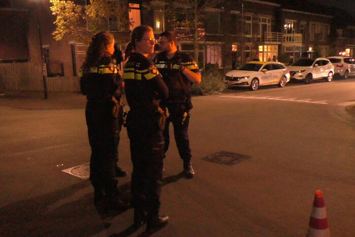 Auto gaat in vlammen op