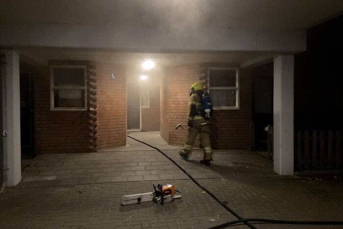 Wietkwekerij ontdekt na brand in schuur van woning