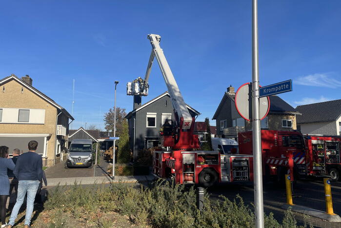 Schoorsteenbrand snel onder controle