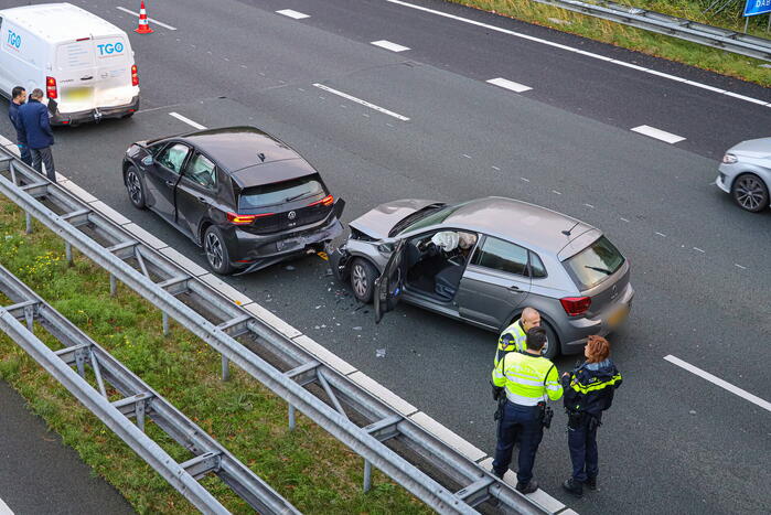 Meerdere voertuigen betrokken bij kettingbotsing