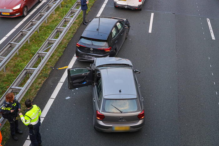 Meerdere voertuigen betrokken bij kettingbotsing