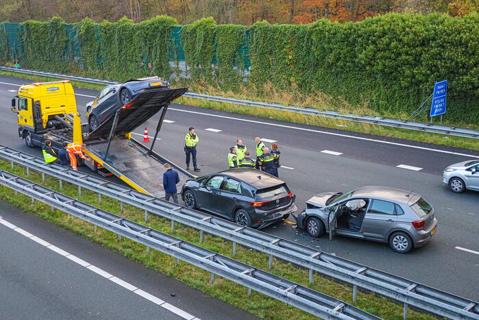 Meerdere voertuigen betrokken bij kettingbotsing