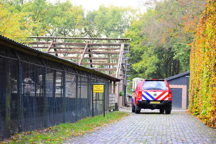 Schoorsteenbrand bij kampeerboerderij De Houtkamp
