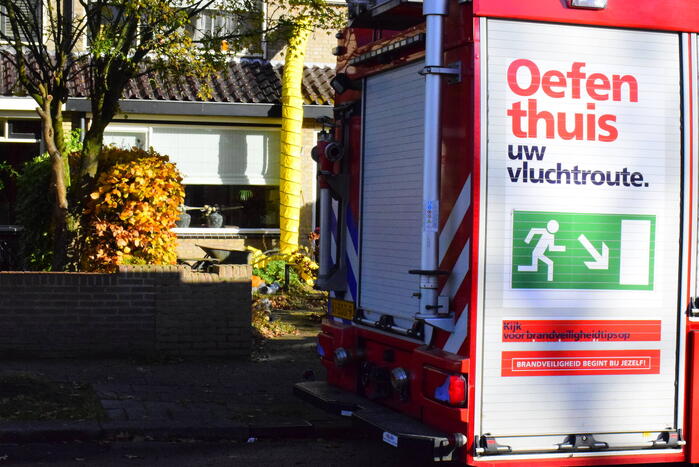 Gaslekkage in tuin van woning