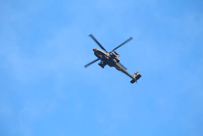 Militaire oefening op vliegbasis Valkenburg