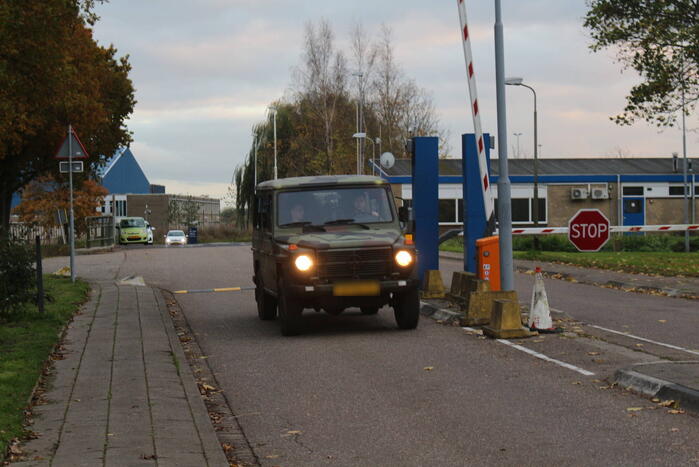 Militaire oefening op vliegbasis Valkenburg