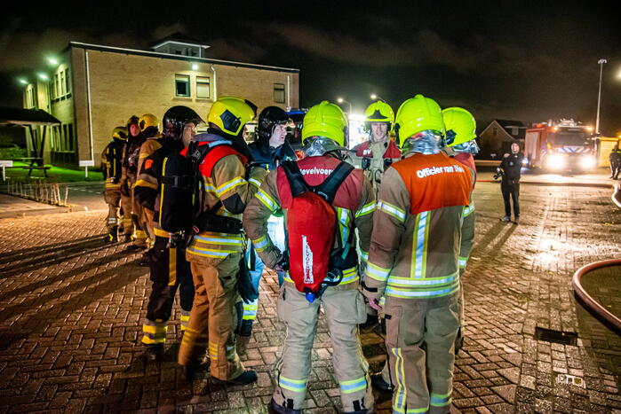 Flinke rookontwikkeling bij brand in bedrijfspand