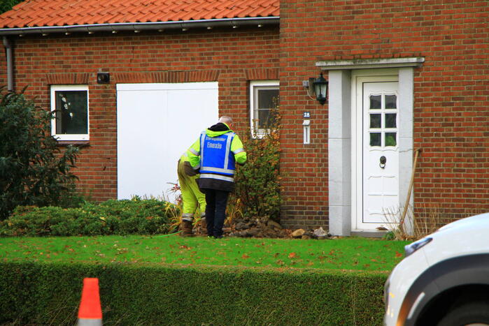 Gaslekkage ontstaan bij woning