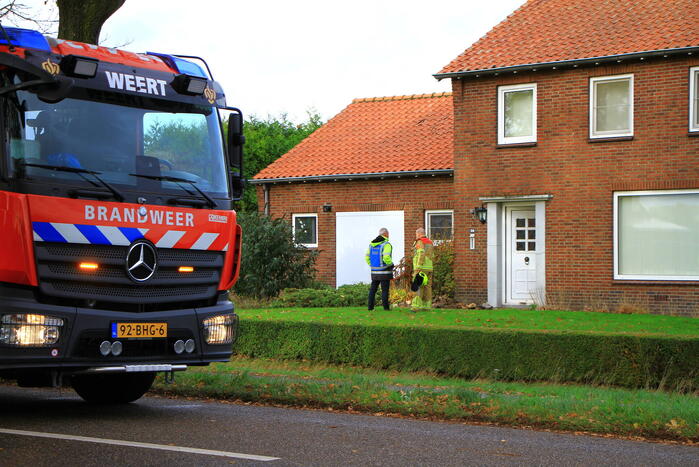 Gaslekkage ontstaan bij woning