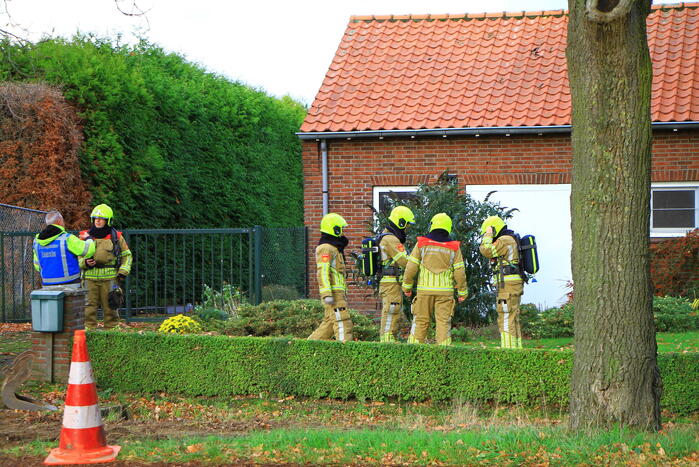 Gaslekkage ontstaan bij woning