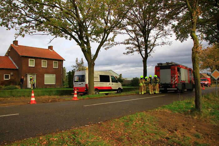 Gaslekkage ontstaan bij woning