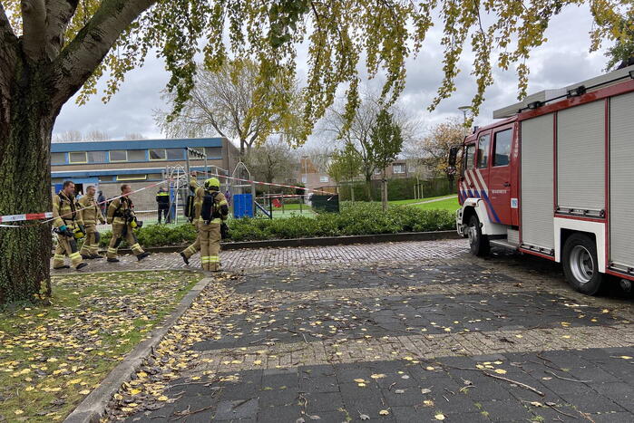 Brandweer doet onderzoek naar vreemde lucht bij Stedelijk Dalton Lyceum