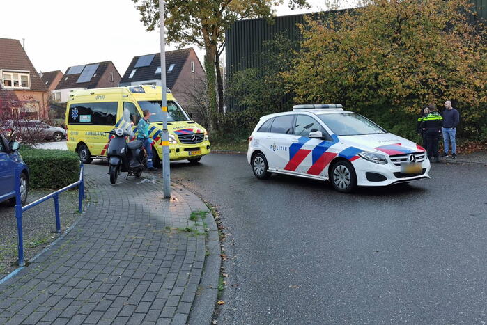 Scooterrijder gewond bij aanrijding