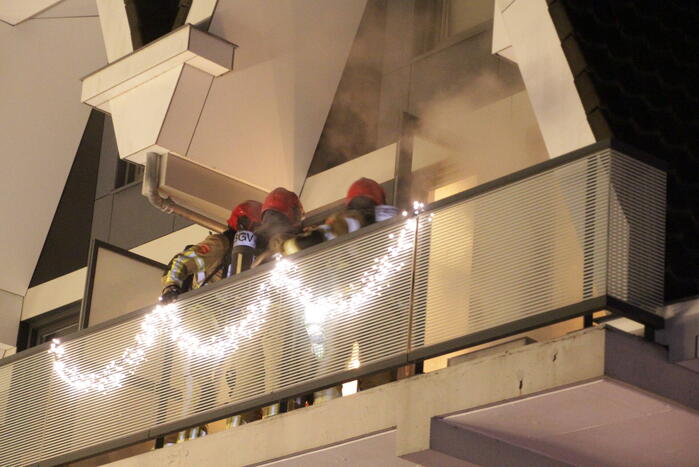 Flinke brand in schoorsteen van woning