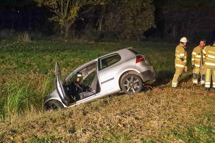 Auto in de sloot wie is de bestuurder