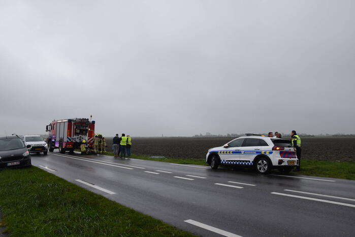Dronken bestuurder belandt in sloot