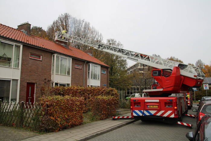 Flinke rookontwikkeling bij schoorsteenbrand