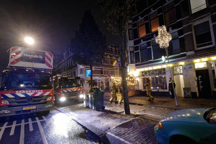 Brand in keuken van restaurant