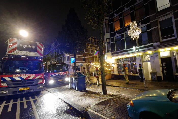 Brand in keuken van restaurant