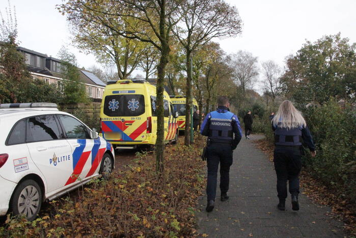 Veel hulpdiensten naar basisschool