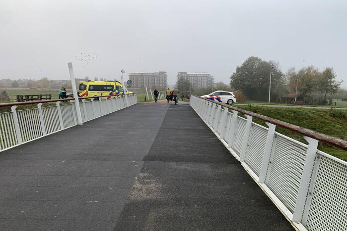 LF ietser gewond bij valpartij op brug