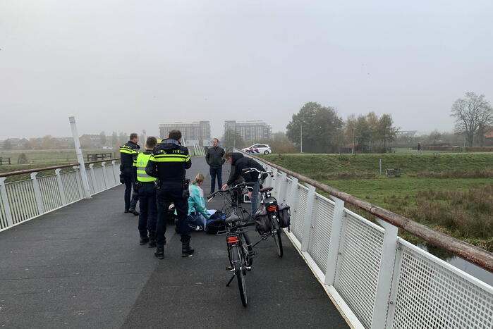 LF ietser gewond bij valpartij op brug