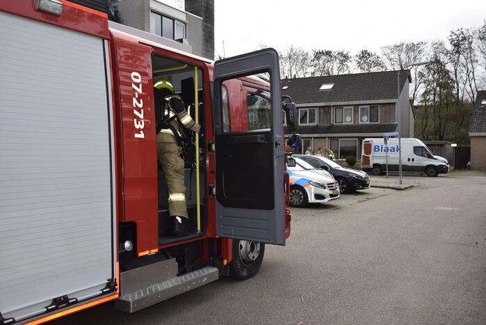 Riool verstopping zorgt voor gaslekkage