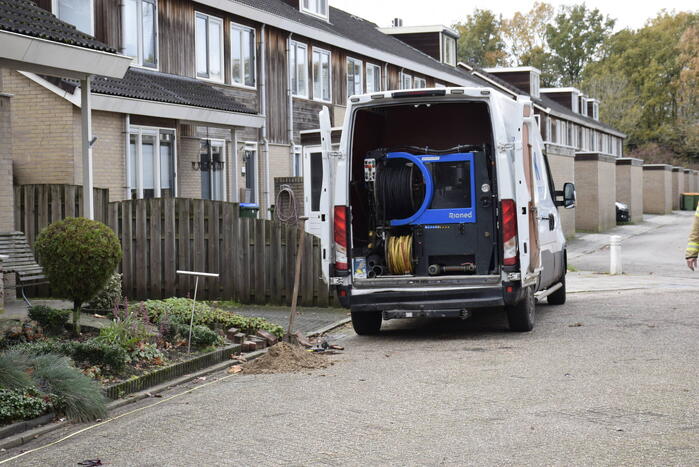 Riool verstopping zorgt voor gaslekkage