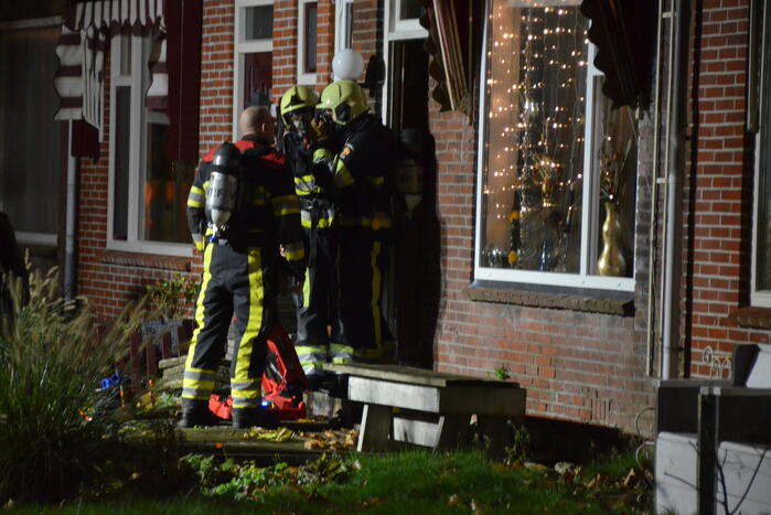 Woning vol rook geventileerd door brandweer